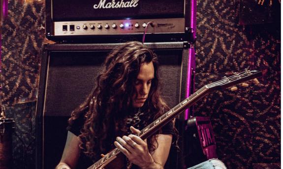 Guitarist Buddy Crump with guitar