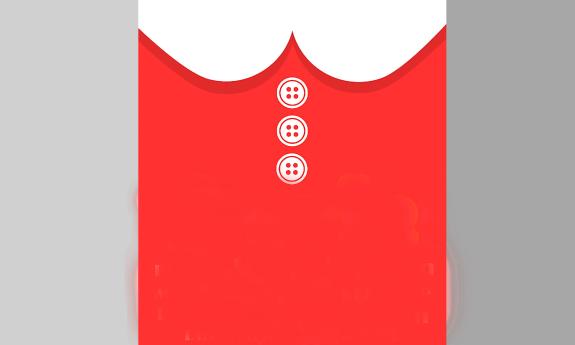 Annie's iconic red dress with Peter Pan collar