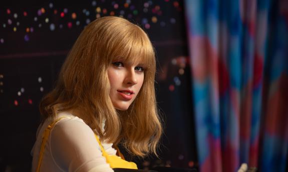 A wax figure of Taylor Swift at Potter's Wax Museum