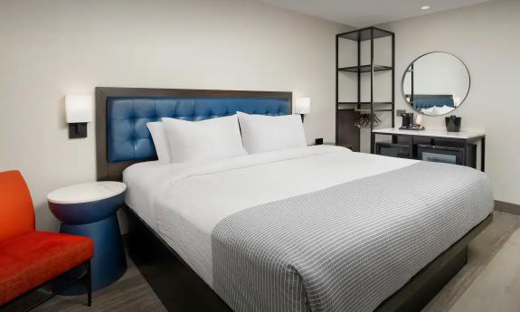 A single king-bed suite