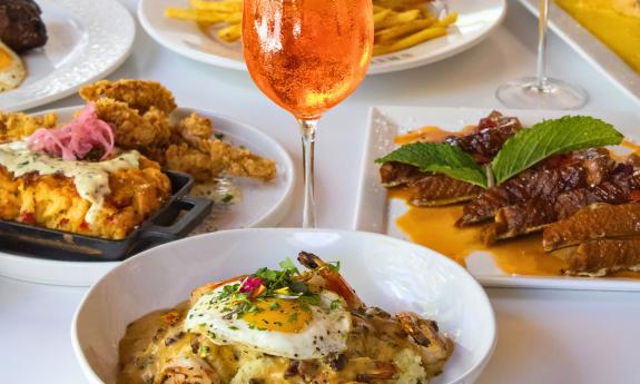 Brunch is on the table at Saint in St. Augustine