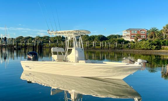 The 22' Pathfinder used by Summer School charters