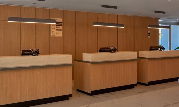 The front desk at City Express by Marriott