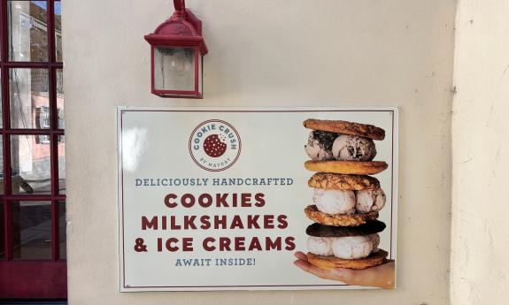 The Cookie Crush sign