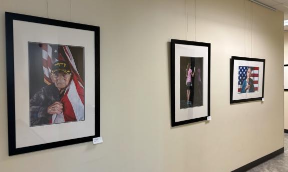 The three wining photographs of "Stories of American Veterans"