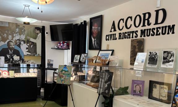A corner inside of the ACCORD Civil Rights museum in St. Augustine