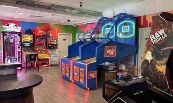 Games in the arcade room