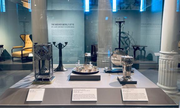 A display of art and furniture at the Lightner Museum