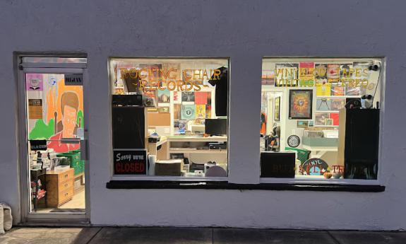 The storefront of Rocking Chair Records