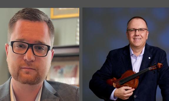 Alex Cooper and Piotr Szewczyk in separate photos