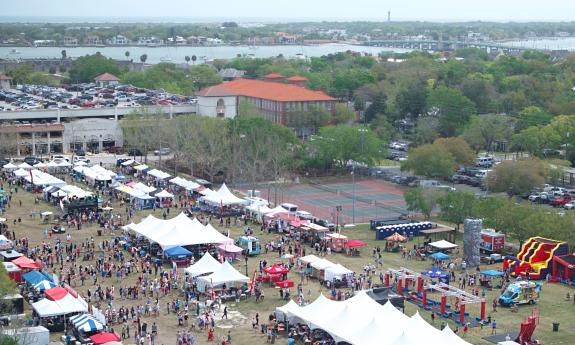 A bird's-eye view of St. Augustine Seafood Festival by Jonathan Wilson