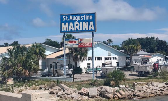 St. Augustine Marina from the bridge