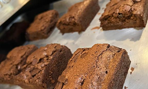 Cheba Hut Brownies hot from the oven