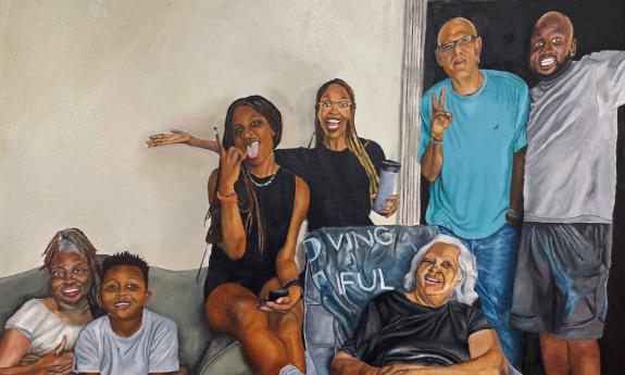 A painting from a talented high school student