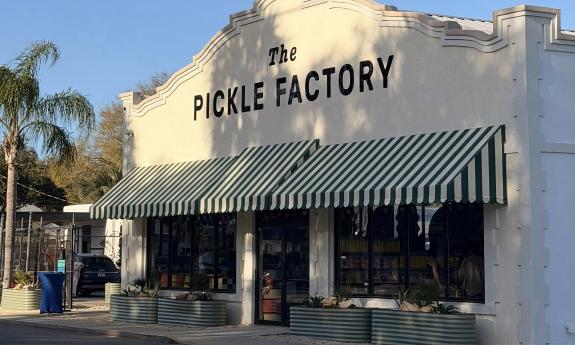 The exterior of The Pickle Factory