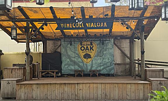 The stage at Colonial Oak Music Park