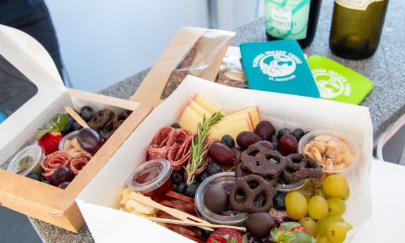 Two sizes of graze boxes available for purchase on Florida Water Tours