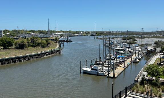 Water views from the rooftop