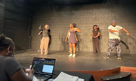 Rehearsal with director of Once on This Island at Limelight Theatre