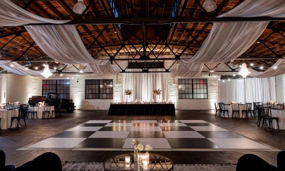 The reception and dance floor