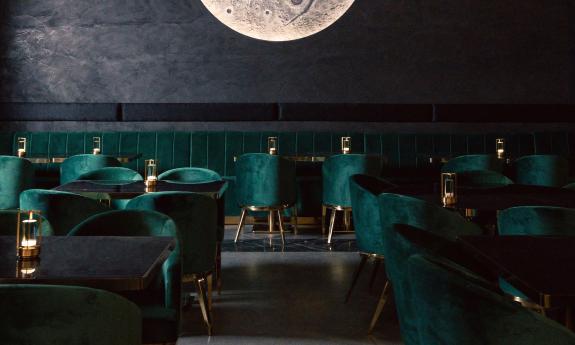 The fine dining space at Black Pearl
