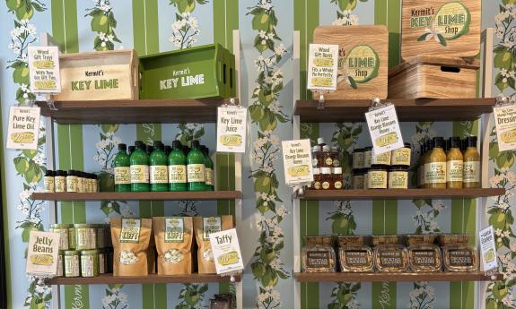 An assortment of products on shelves