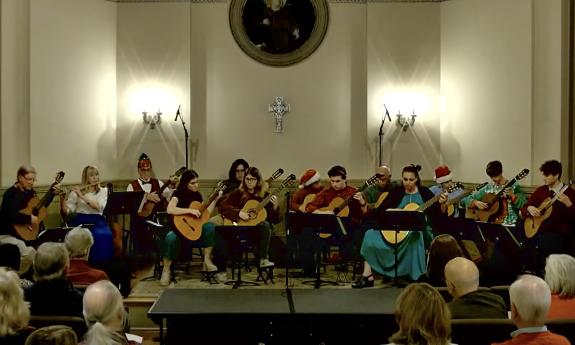 The St. Johns Guitar Ensemble in concert in St. Augustine
