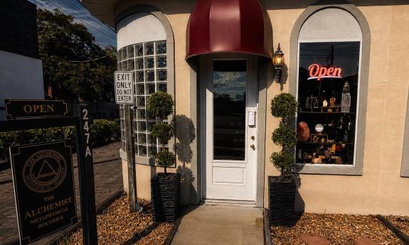 The exterior of The Alchemist Metaphysical Boutique