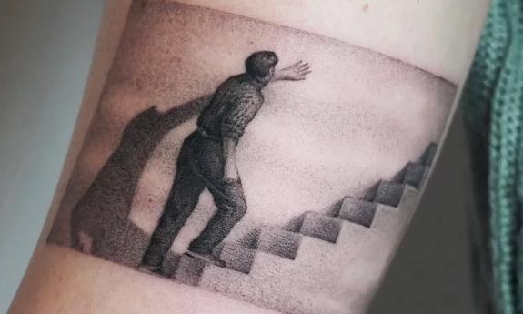 A tattoo of "The Truman Show"