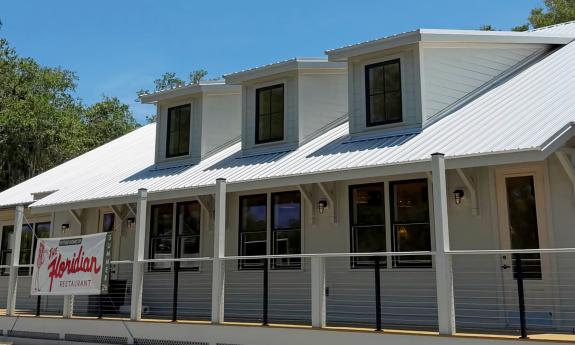 The exterior of The Floridian restaurant