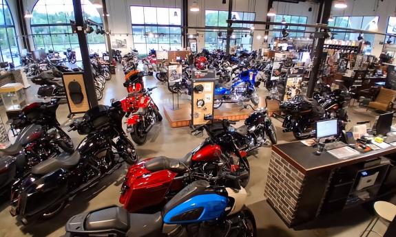 The inside of the shop