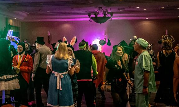 A section of the dance floor at the 2025 Headless Bangers Ball