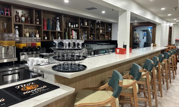 An indoor bar spot