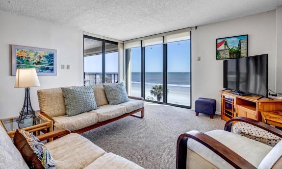 A cozy living space at the beach