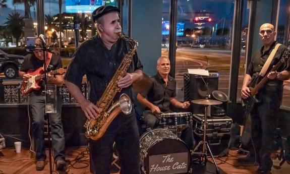 House Cats band performing in St. Augustine