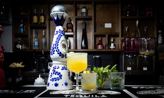 Two drinks ready to be served
