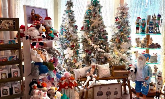 Trees and other kick-knacks at The Christmas Cove