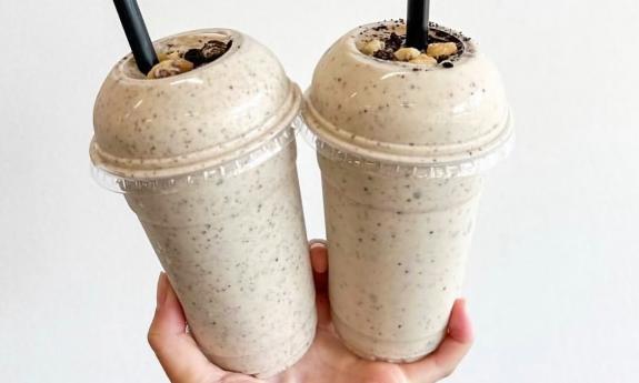 Protein shakes held up