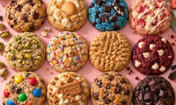 An assortment of cookie flavors