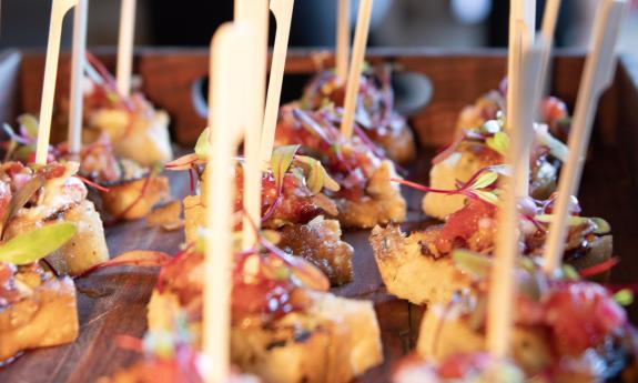 Food being served for an event in St. Augustine