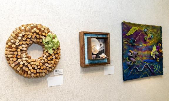 Art displayed on a wall