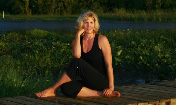 Jayne Mills posing in nature