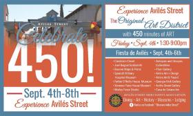 450 Minutes of Art Walk is part of Celebrate 450!, the five-day celebration of St. Augustine's 450th birthday..
