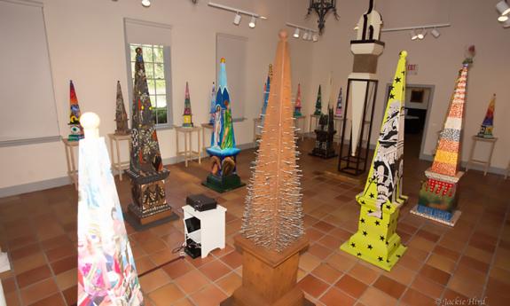 The Obelisk Art 450 exhibit at the Crisp-Ellert Art Museum.