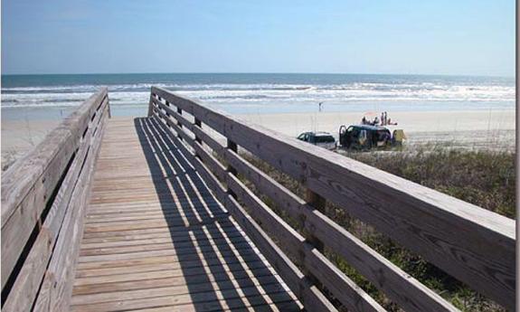 The dune walkover at Frank B. Butler County Park, jsut south of St. Augustine.