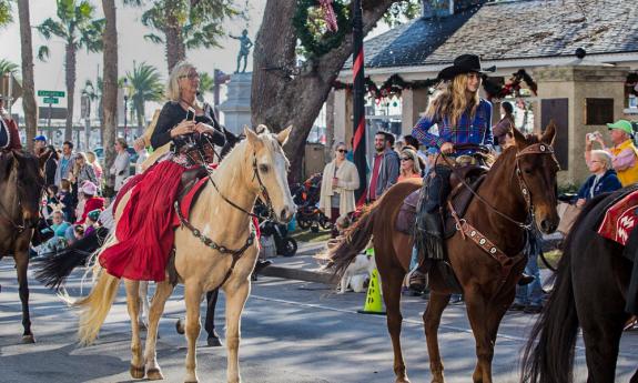 The Christmas Parade in St. Augustine has been a tradition for over 60 years.