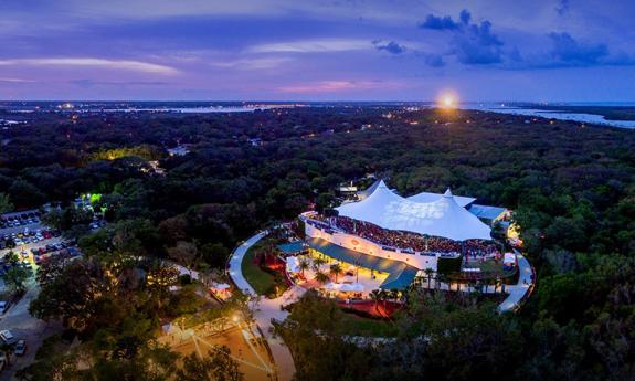 aerial view of the venue