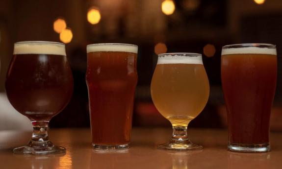 Brews poured for visitors taking the Ancient City Pour Tour in St. Augustine.