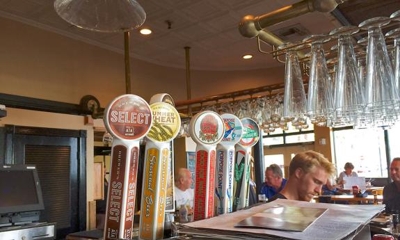 The wide selection of beer on tap at A1A Ale Works.