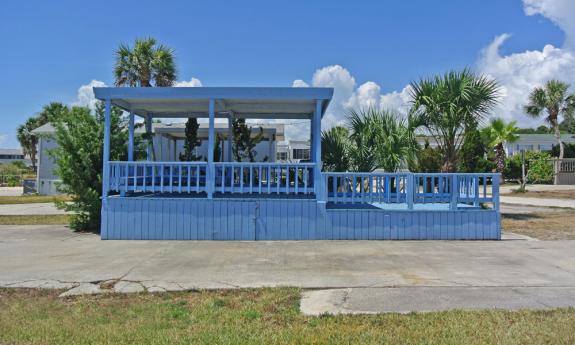 Bryn Mawr gives campers some shade and entertaining space outside of the RV so visitors can enjoy the salty ocean air.